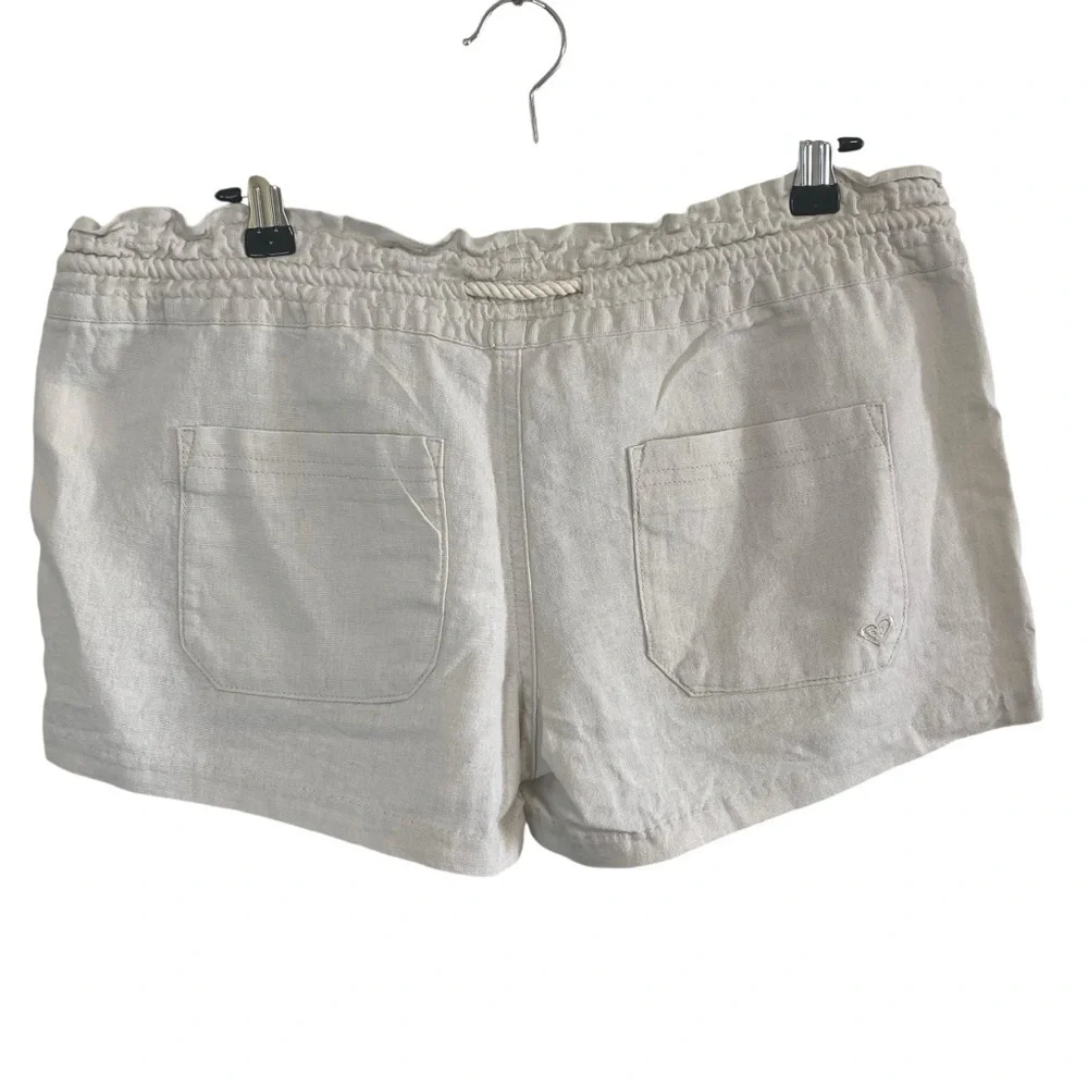 Roxy - Oceanside Linen Short in Sea Stone - M Vietnam